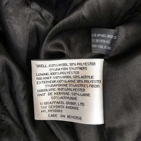 Kenneth Cole Black Wool Jacket- Size 2 - Picture 5 of 5